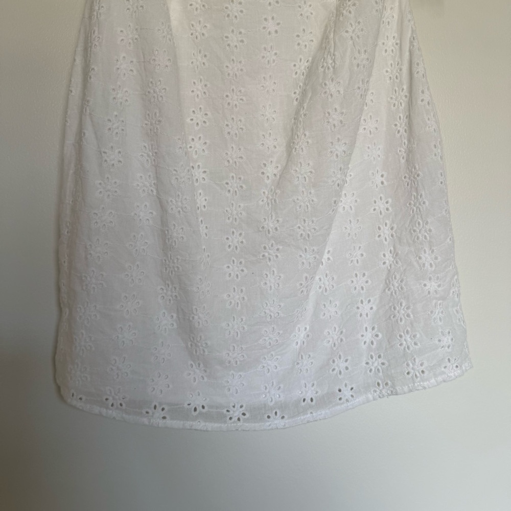 Superdown Revolve Off-Shoulder White Eyelet Dress - Picture 5 of 9